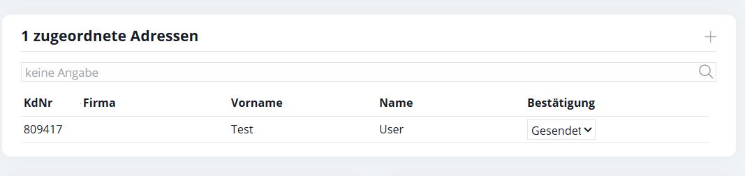Interessenten über die Kundennummer zum Termin hinzufügen